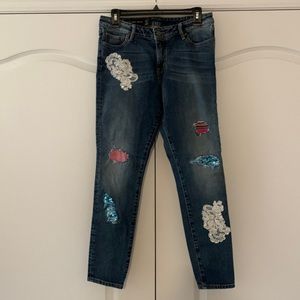 EUC Armani Exchange embellished jeans